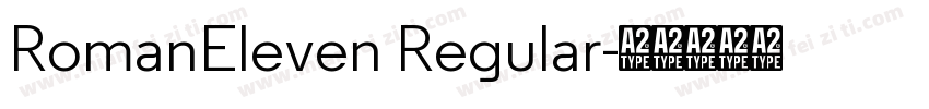 RomanEleven Regular字体转换